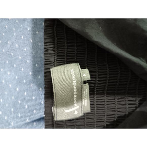 Anthropologie Sweetheart Puff-sleeved blouse black size S - Picture 6 of 6